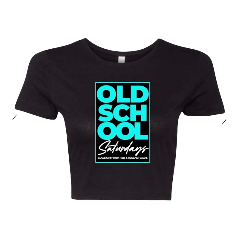 Old School Saturdays - Women's Fitted Crop Tee
