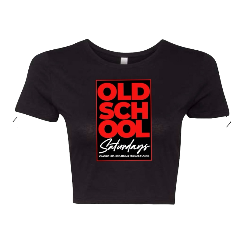 Old School Saturdays - Women's Fitted Crop Tee