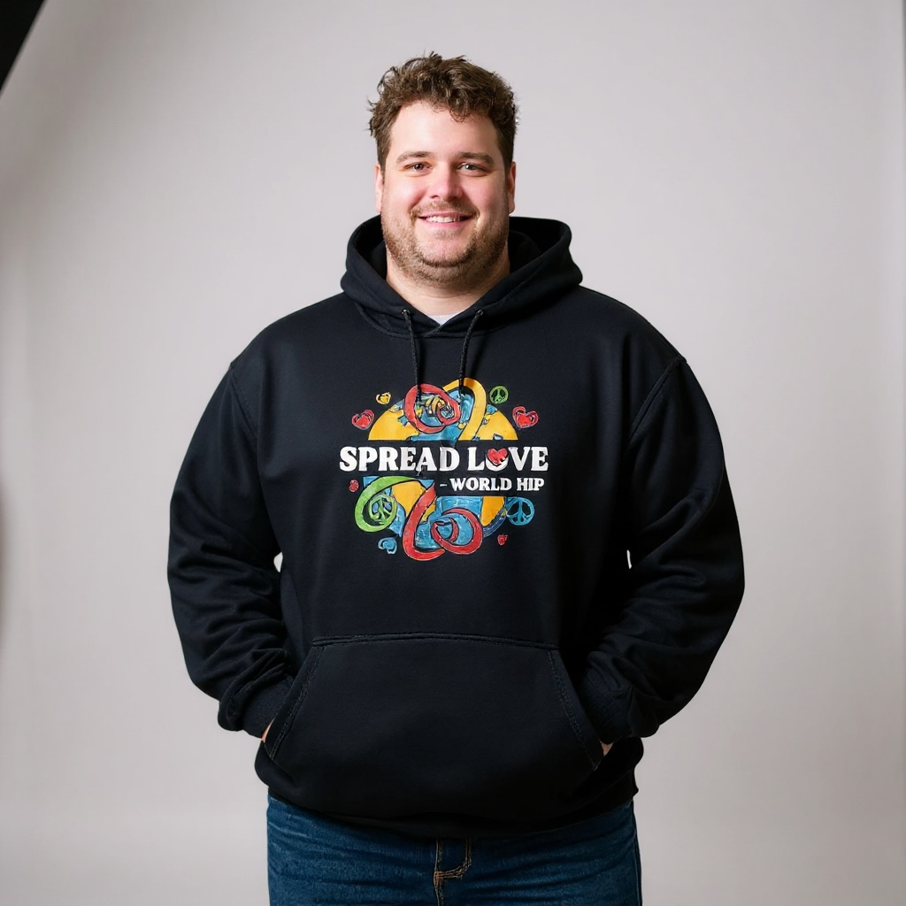 “Spread Love” Unisex Mid- Weight Hoodie