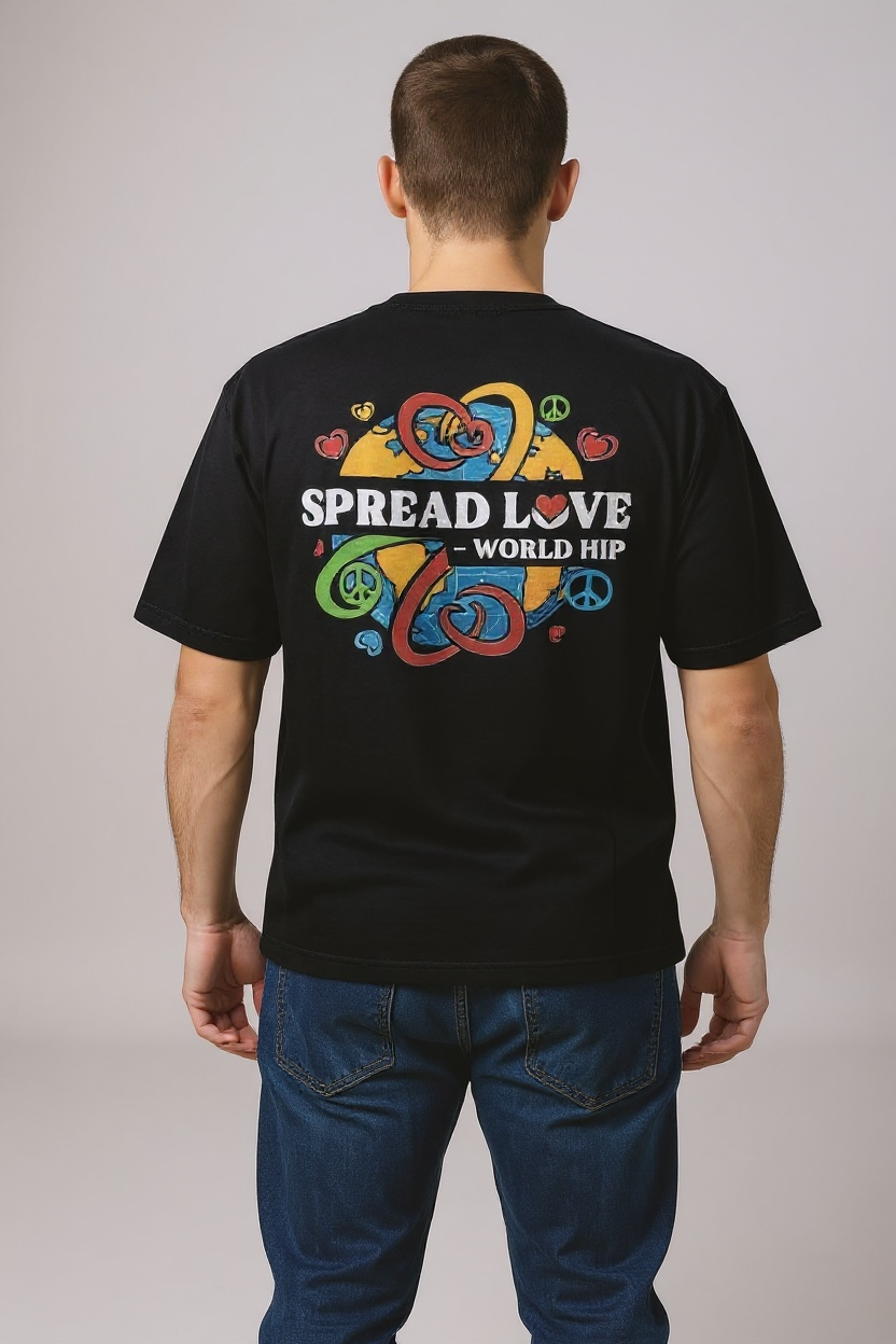 Spread Love - World Hip (Front and Back)