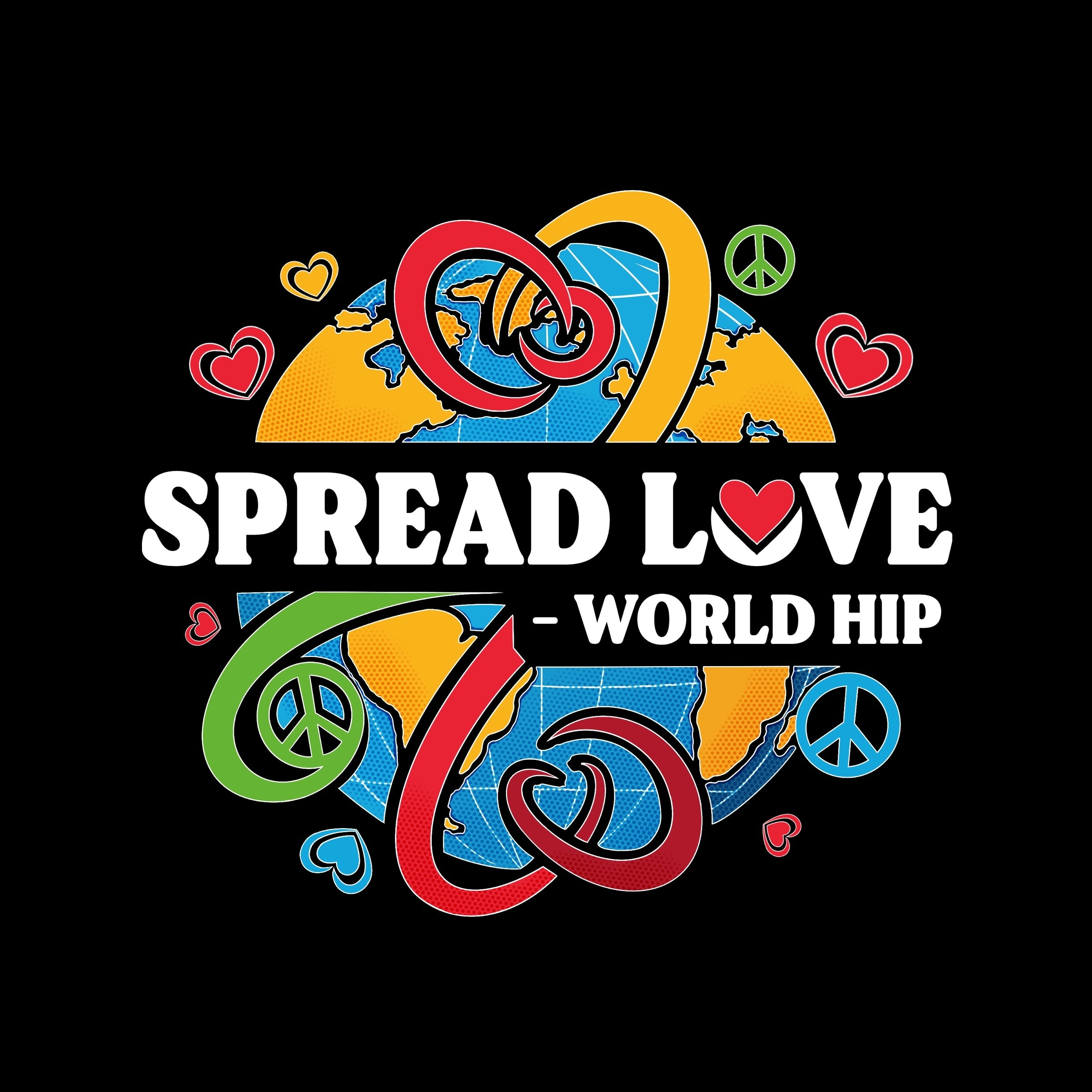 Women’s “Spread Love” Lightweight Crop Hoodie