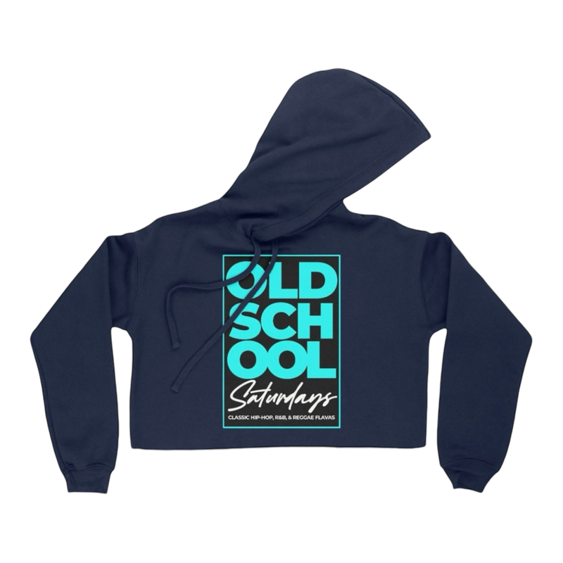 Old School Saturdays  - Lightweight, Women's Crop Hoodie