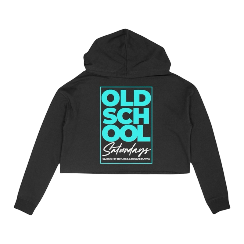 Old School Saturdays  - Lightweight, Women's Crop Hoodie