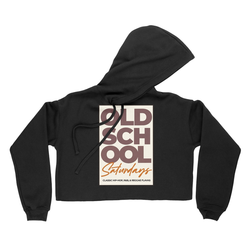 Old School Saturdays  - Lightweight, Women's Crop Hoodie