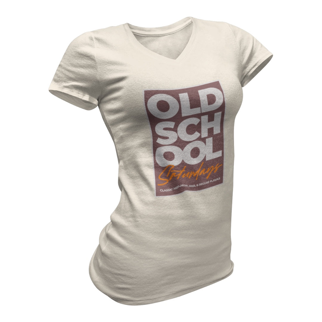 “Old School Saturdays” Tribute Tee (Women’s V-Neck)