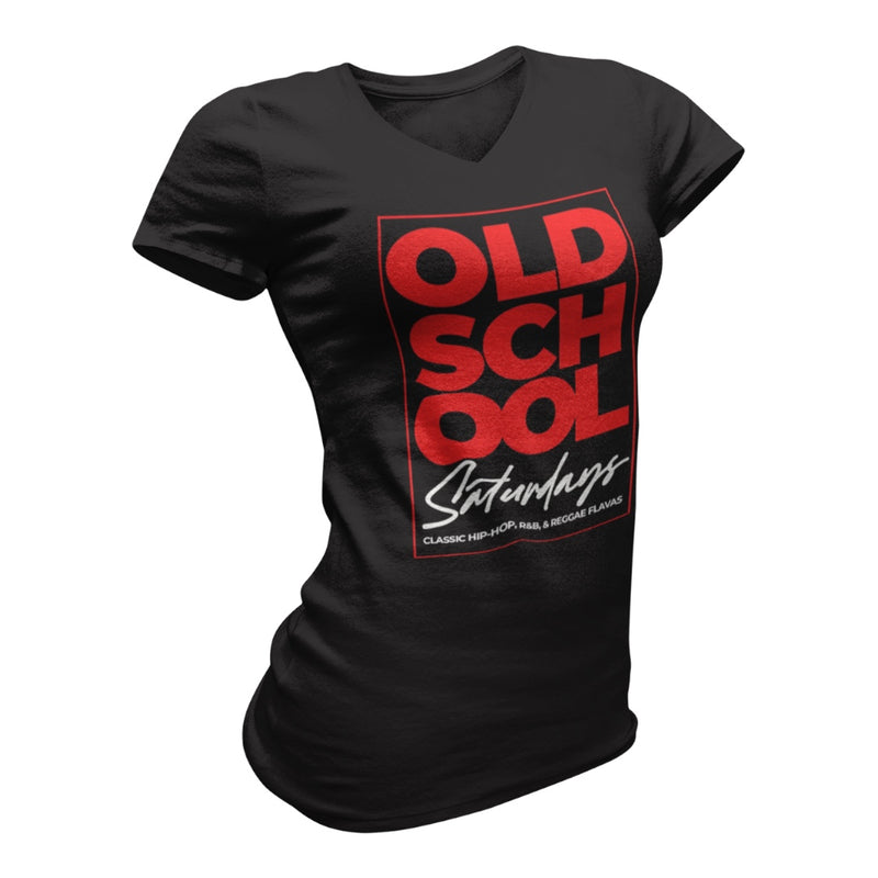 “Old School Saturdays” Tribute Tee (Women’s V-Neck)