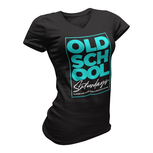 “Old School Saturdays” Tribute Tee (Women’s V-Neck)