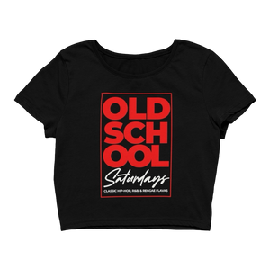Old School Saturdays  - Women's Flowy Crop Tee