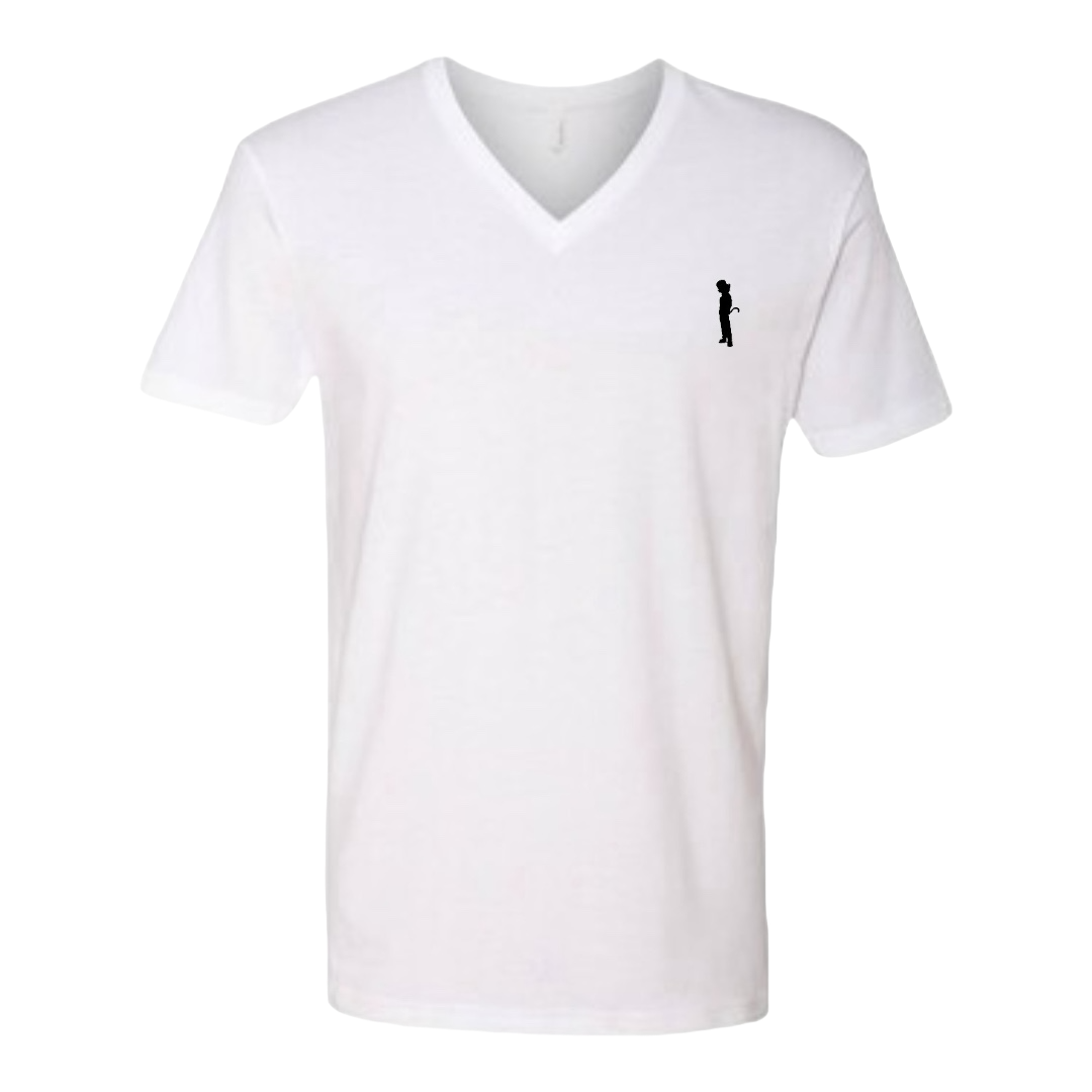 Hip White Tees ~ V-Neck, Unisex Cut